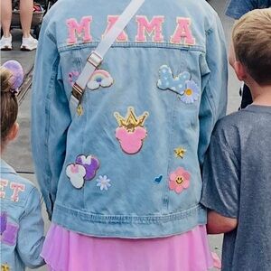 Disney Patch Denim MAMA Jacket. One of a kind!!!